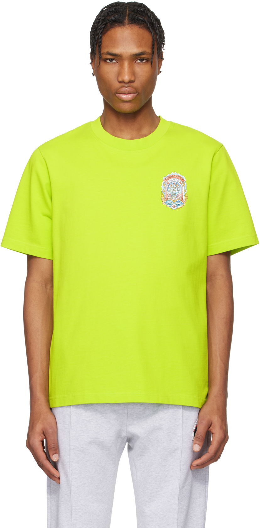 T-paita Casablanca Casablanca Casa Way Skate T-Shirt Vihreä | MS25-JTS-001-10