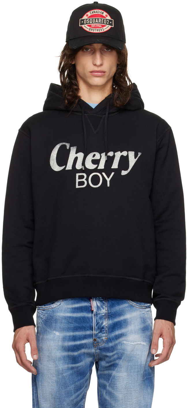 Huppari DSQUARED2 Dsquared2 'Cherry Boy' Hoodie Musta | S71GU0670_S25551