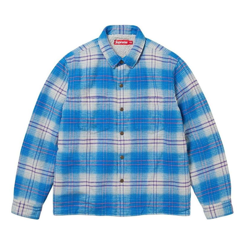 Paita Supreme Lined Plaid Shirt Jacket Sininen | SUP-FW23-192