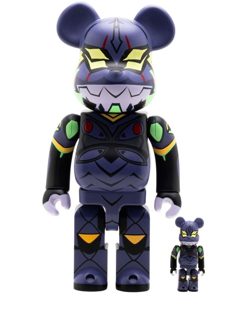 Keräilykelpoinen Medicom Toy Evangelion Unit 13 "New Paint Version" BE@RBRICK 100% and 400% figure set - Purple Tummansininen | MEDI294922270822