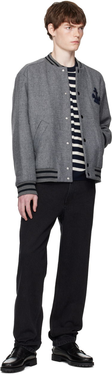 Bomber-takki A.P.C. A.P.C. Micka Wool Bomber Jacket Harmaa | WVBEB-M32010, 3