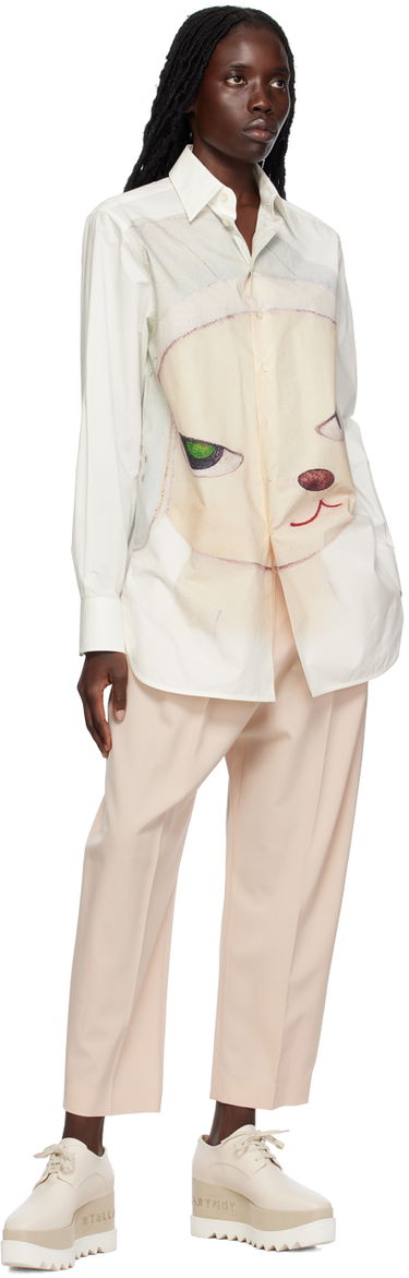 Housut Stella McCartney Stella McCartney Pleated Cropped Trousers Vaaleanpunainen | 5919643CU704, 3
