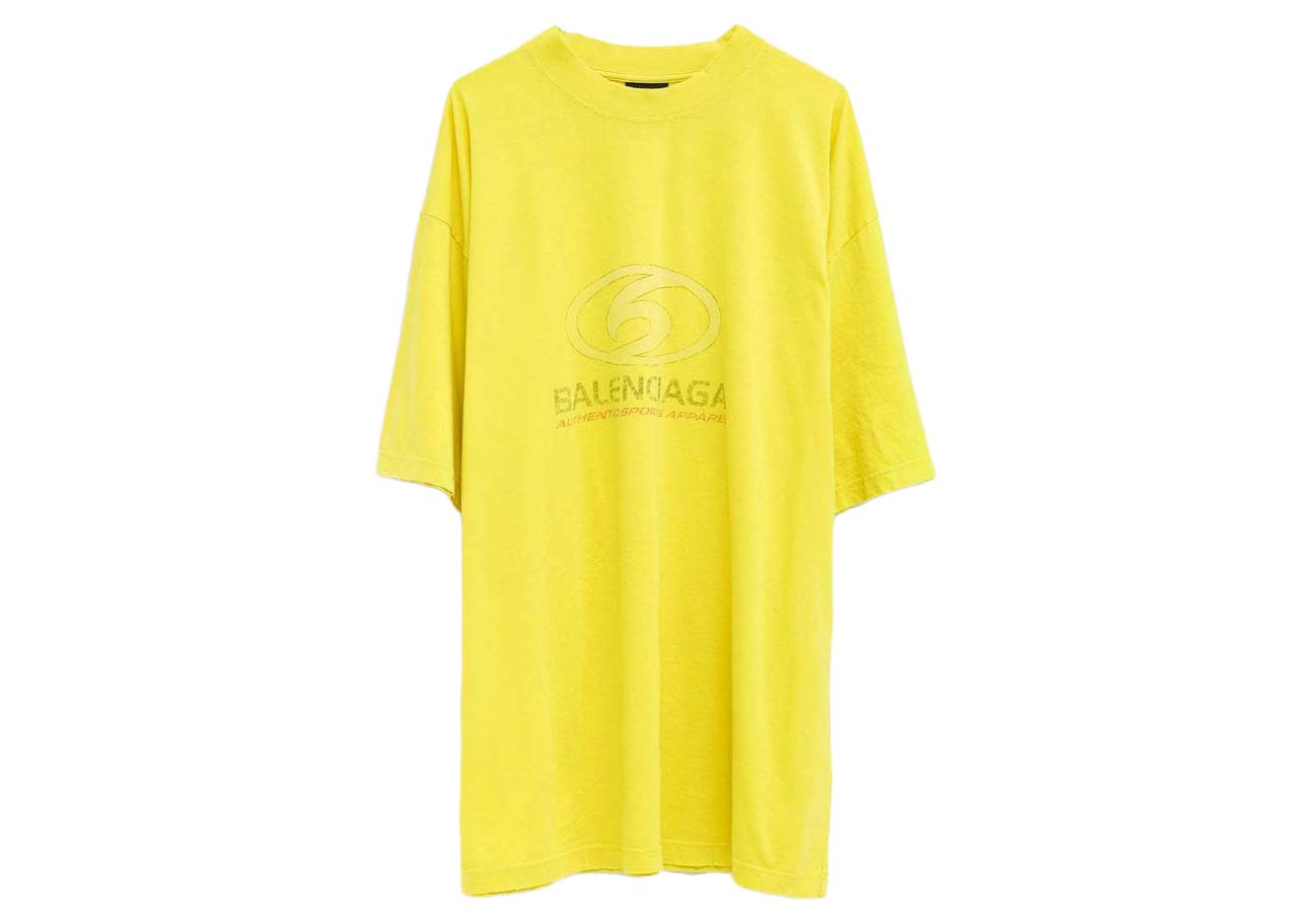 T-paita Balenciaga Surfer T-shirt Keltainen | 764235 TPVM3, 0