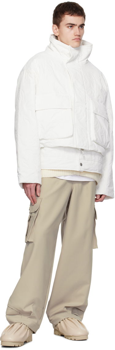 Puffer takki Feng Chen Wang Feng Chen Wang Embossed Jacket Valkoinen | FUF16JK38, 3