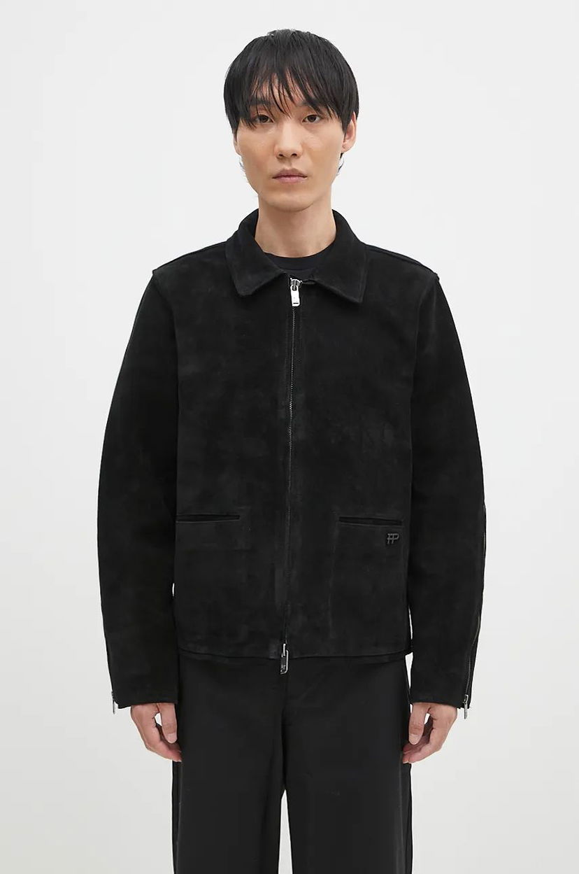 Takki Filling Pieces Leather Jacket Suede Musta | 75922791861