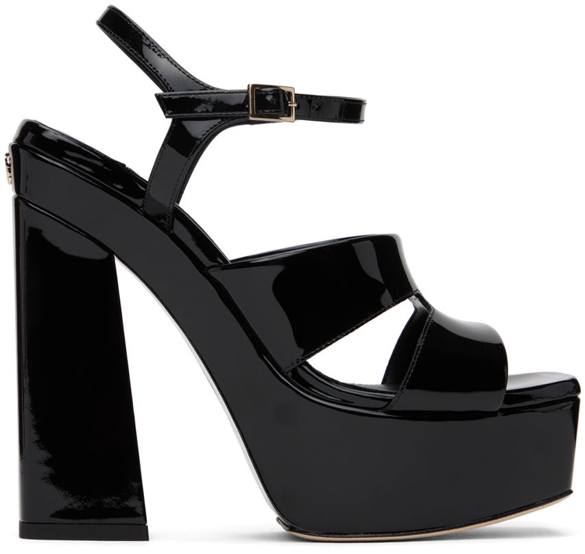 Asusteet Jimmy Choo Jimmy Choo Ellison/PF 140 Platform Heeled Sandals Musta | ELLISON/PF 140 PAT, 0