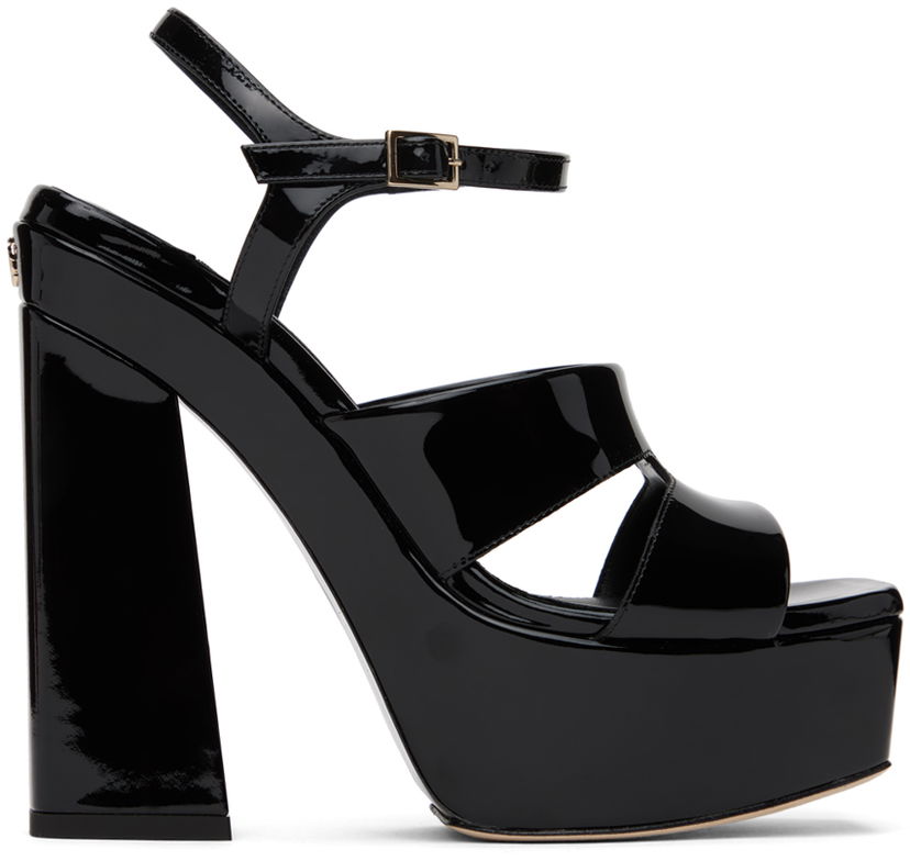 Asusteet Jimmy Choo Jimmy Choo Ellison/PF 140 Platform Heeled Sandals Musta | ELLISON/PF 140 PAT