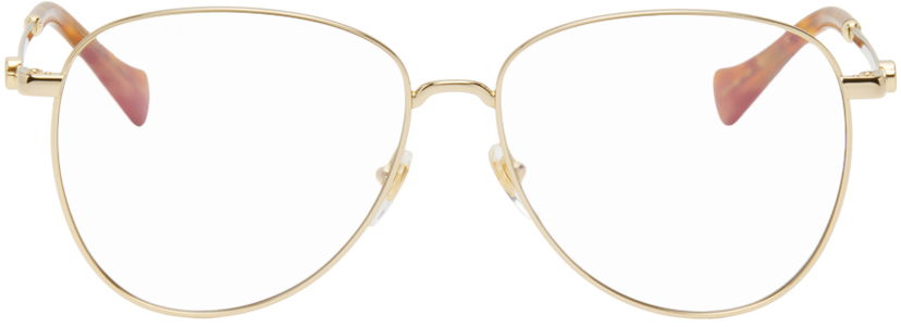Vaatteet Gucci Aviator Glasses Beige | GG1419S-004