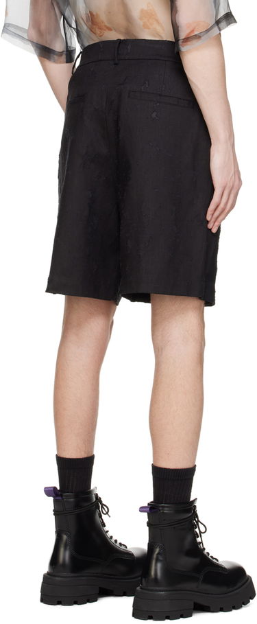 Shortsit Feng Chen Wang Feng Chen Wang Distressed Shorts Musta | FMS17ST05, 2
