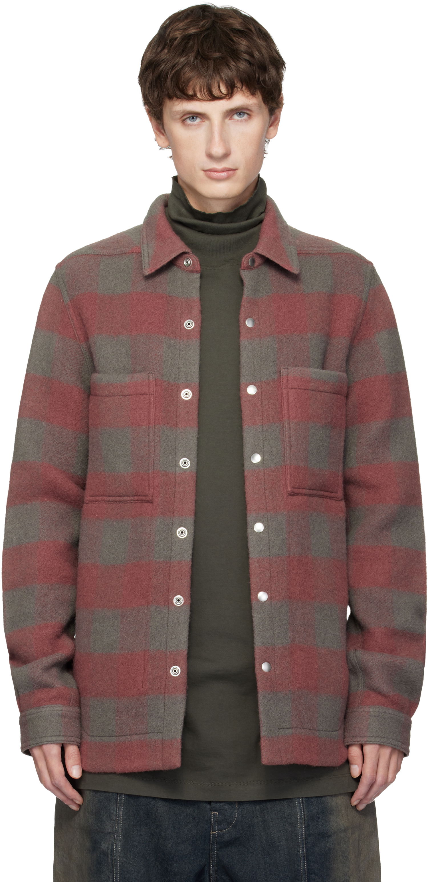 Paita Rick Owens Concordians Checked Wool Shirt Monivärinen | RU02E1744 WJP, 0