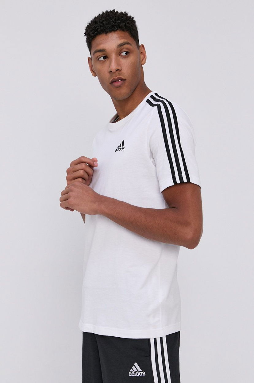 T-paita adidas Originals 3-Stripes Logo Graphic T-Shirt Valkoinen | GL3733