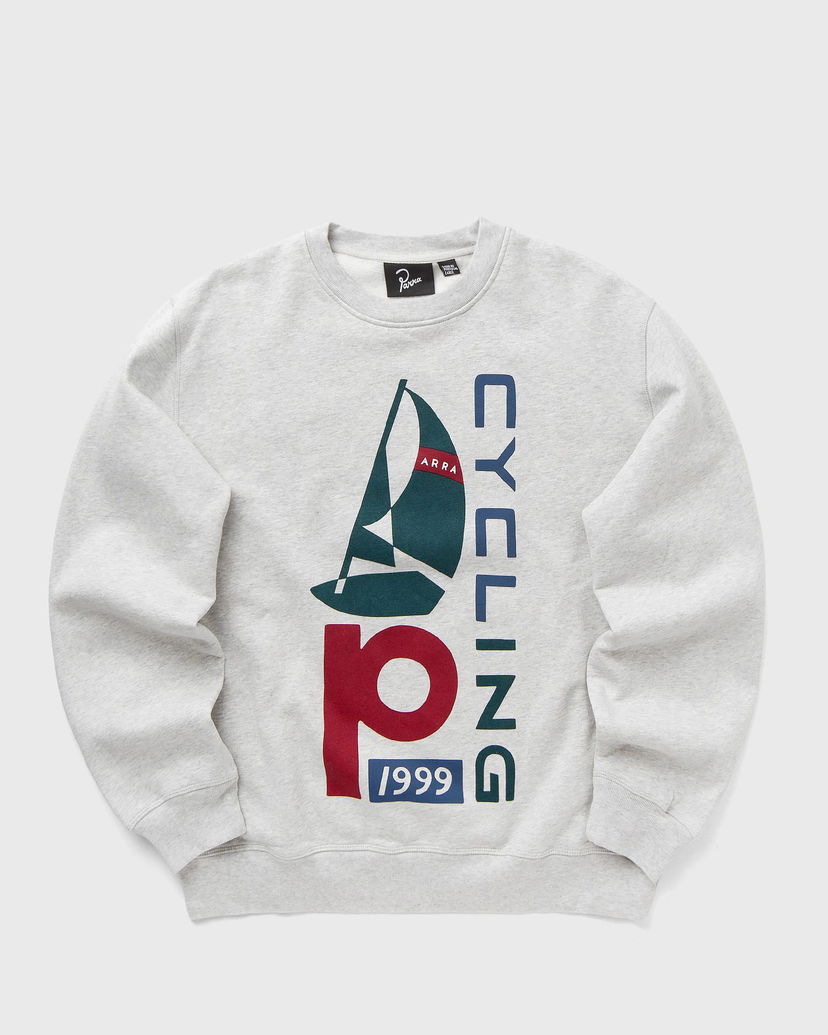 Huppari By Parra Sail Bike Crew Neck Sweatshirt Harmaa | 54125