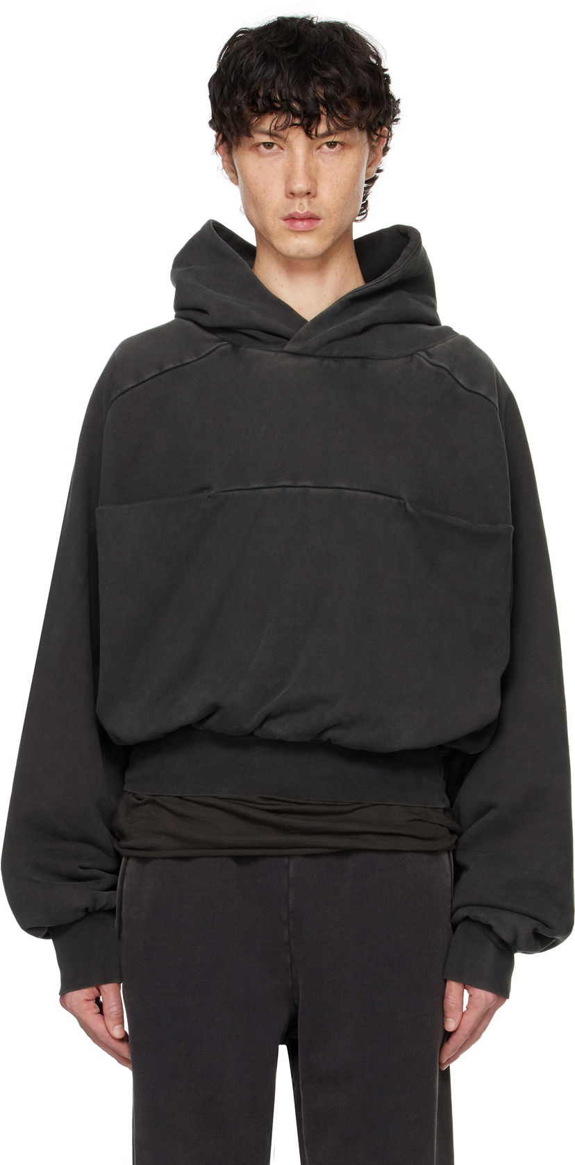 Huppari Entire Studios Double Hoodie Musta | ES2367WB