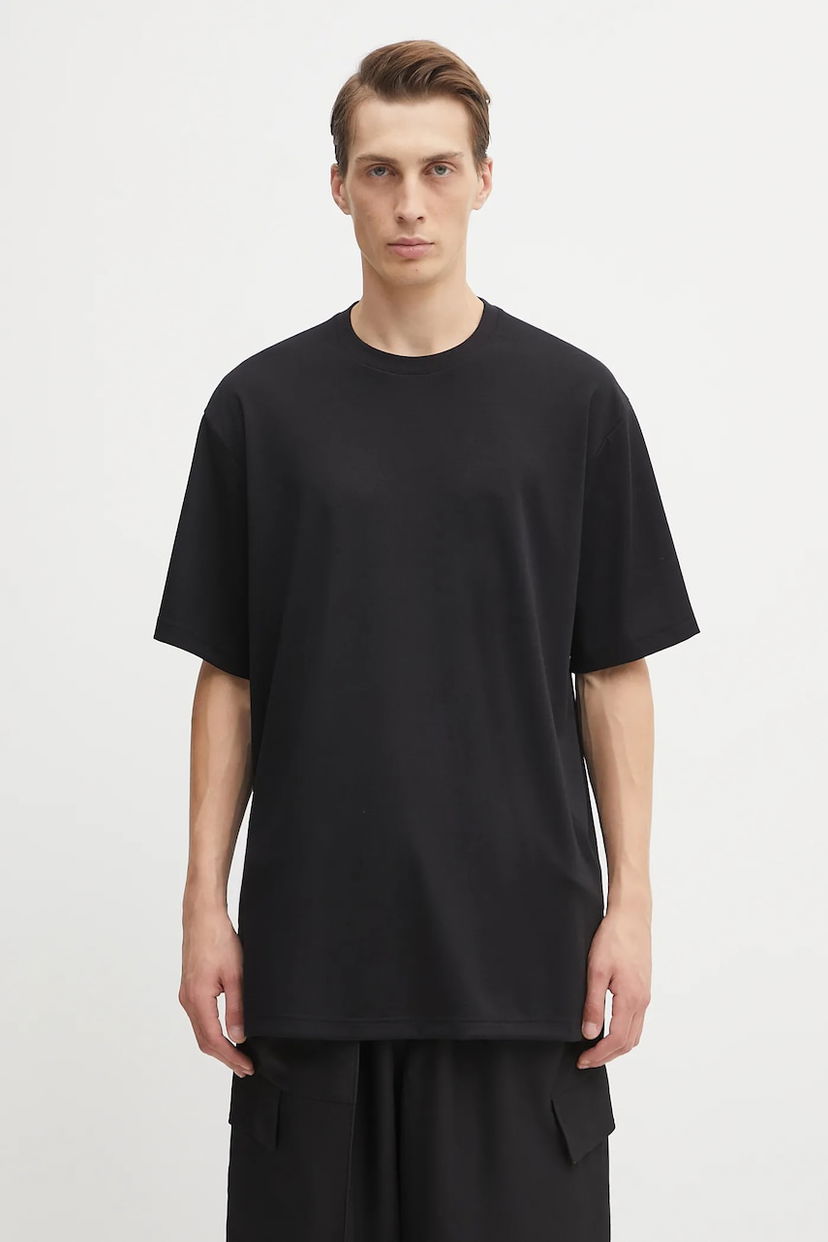 T-paita Y-3 Y-3 Premium Short Sleeve T-Shirt Musta | JX7279