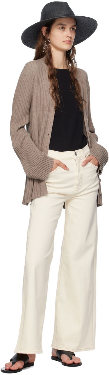 Jeans rag & bone Sofie Ankle Wide-Leg Jeans Valkoinen | WDD24P2993BREC, 3