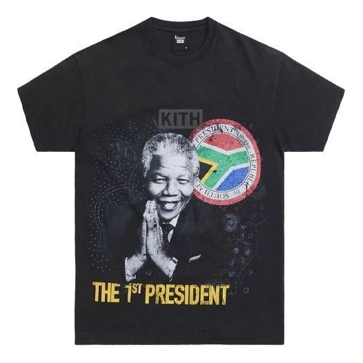 T-paita KITH Mandela Day 2021 Vintage Graphic Tee Musta | KH030135-001