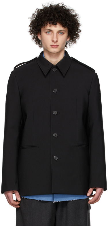 Paita We11done We11done Regular Collar Jacket Musta | WD-JK1-22-084-M-BK, 0