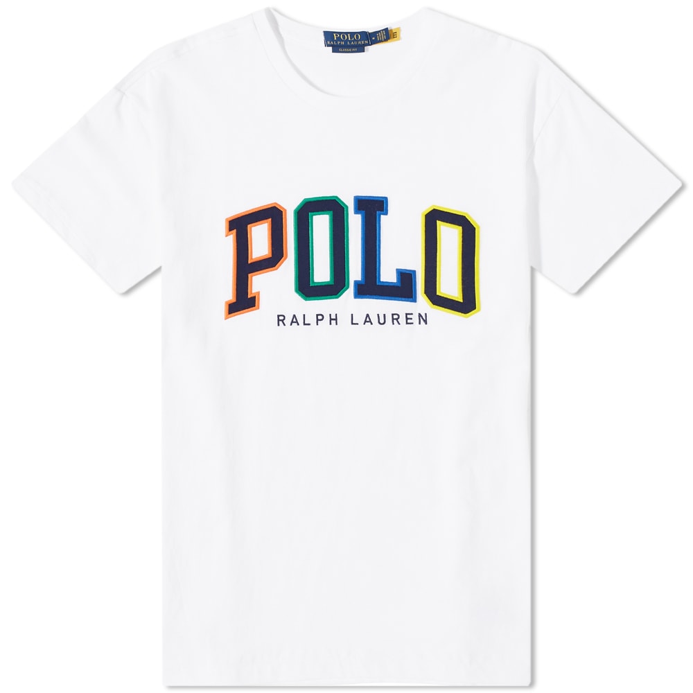 T-paita Polo by Ralph Lauren Multicolour Arch Logo Tee Valkoinen | 710890804002, 0