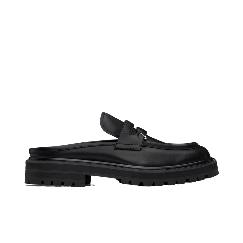 Tennarit ja kengät Marni Leather Piercing 2.0 Chunky Slip-on Loafers Musta | SBMR003803 P5088