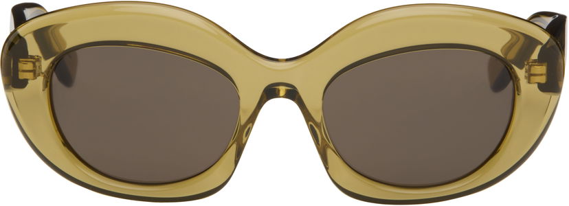 Aurinkolasit Loewe LOEWE Curvy Logo Cat-Eye Sunglasses Vihreä | LW40153I5196E 192337199646