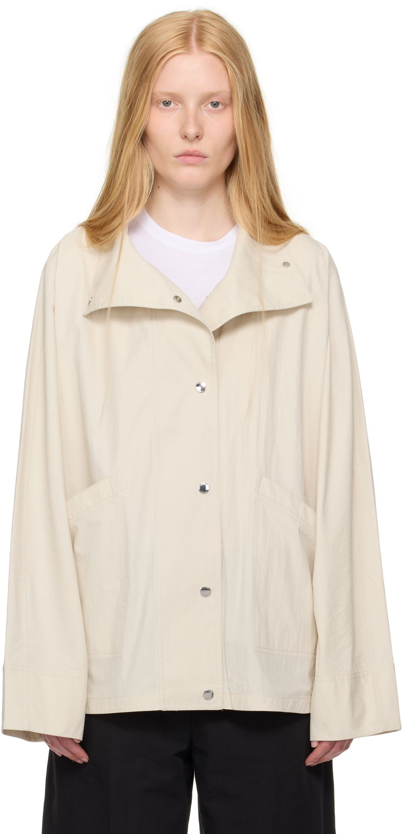 Takki TOTEME TOTEME Summer Parachute Jacket Beige | 253-WRO0222-FB0427