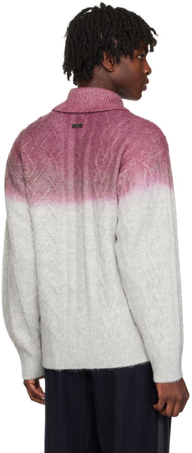 Villapaita ADER ERROR Gradient Cable Knit Sweater Violetti | BMADFWKT0101GR, 2