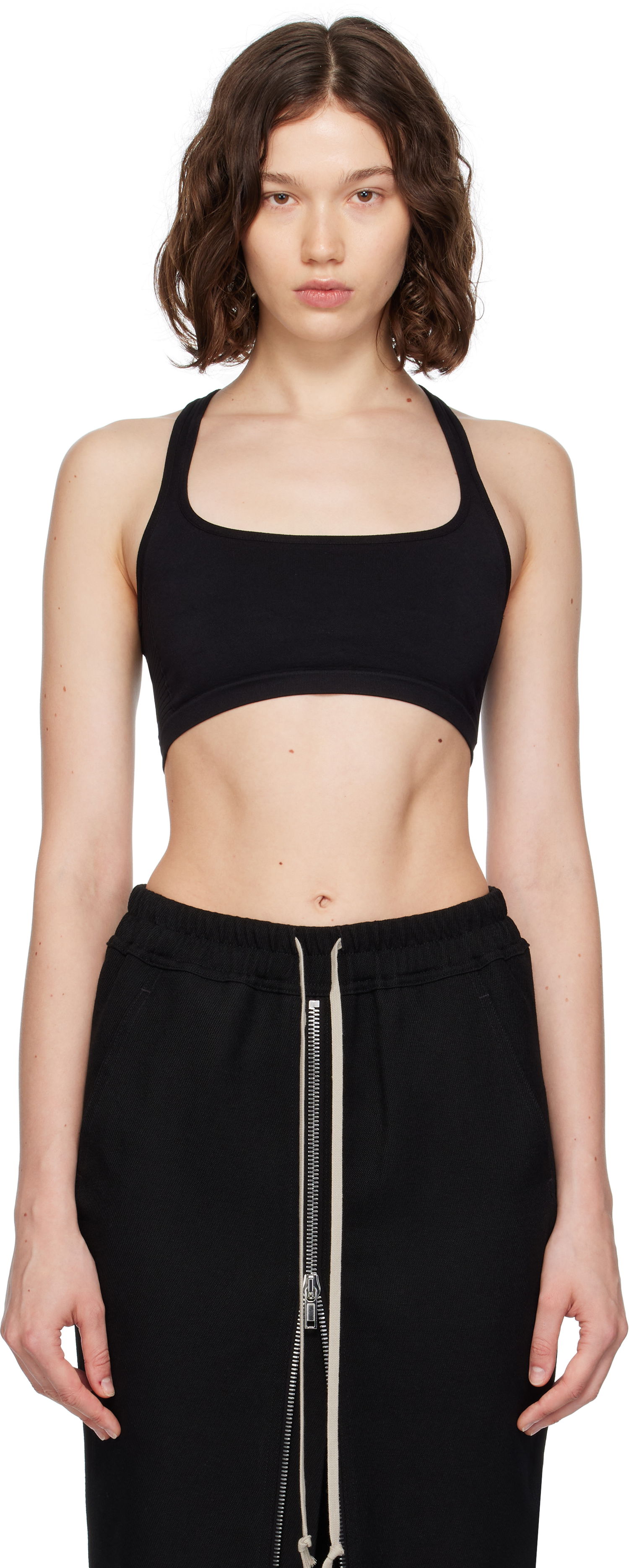 Rintaliivit Rick Owens Rick Owens Concordians Unhorny Sports Bra Musta | RP02E4699 KSP, 0