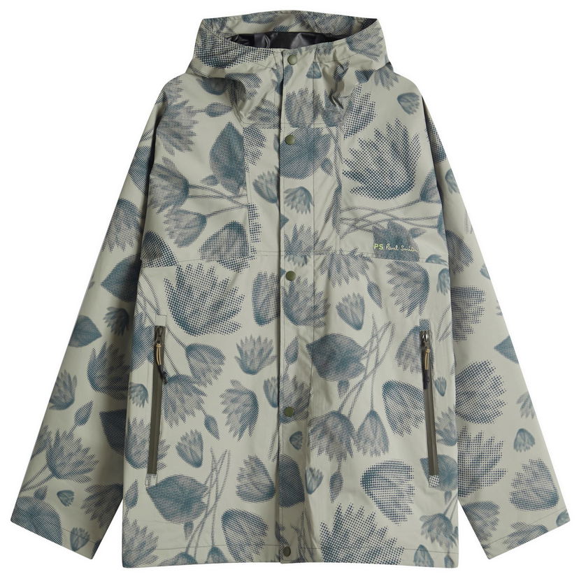 Sadetakki Paul Smith Paul Smith Pixilated Flower Print Hooded Jacket Vihreä | M2R-153Z-P22255-61