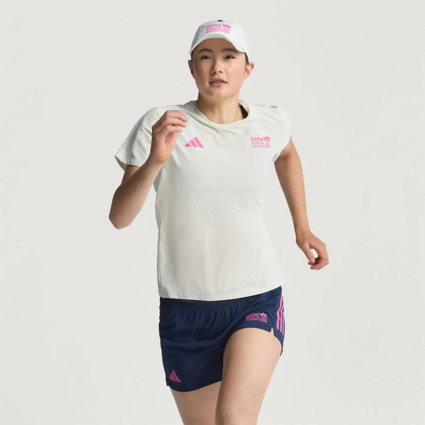 T-paita adidas Performance BMW Berlin-Marathon 2025 Running Tee Valkoinen | JZ6499