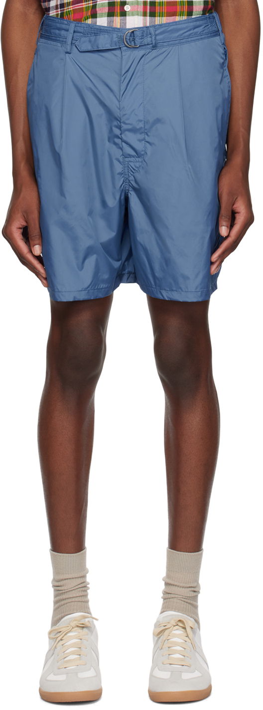 Shortsit BEAMS Beams Plus Belted Shorts Sininen | 38250023139