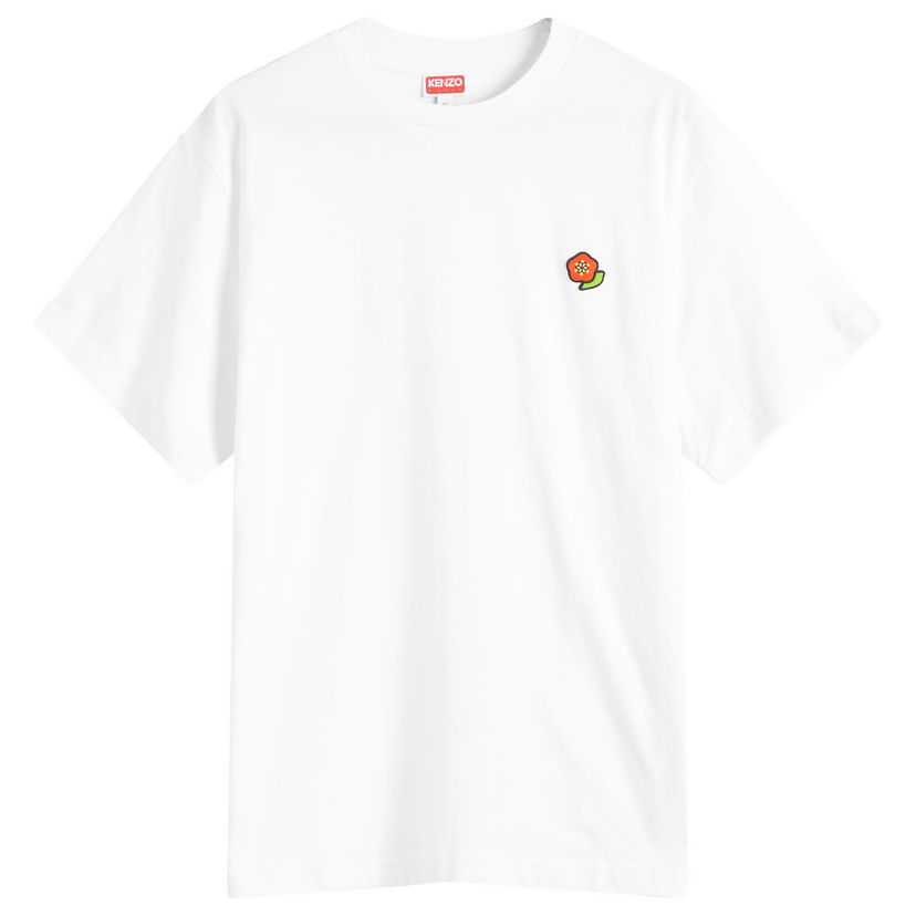 T-paita KENZO Pop Crest Embroidered Classic T-Shirt (Off White), Size Large Valkoinen | FF55TS5284SG-02
