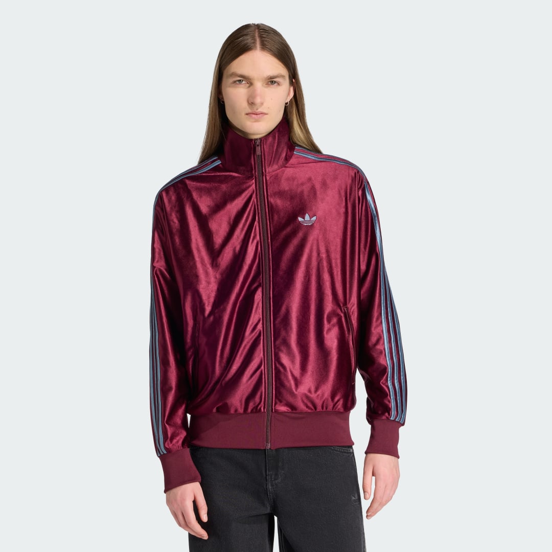 Takki adidas Performance Firebird Metallic Track Jacket Burgundia | KD9371, 0