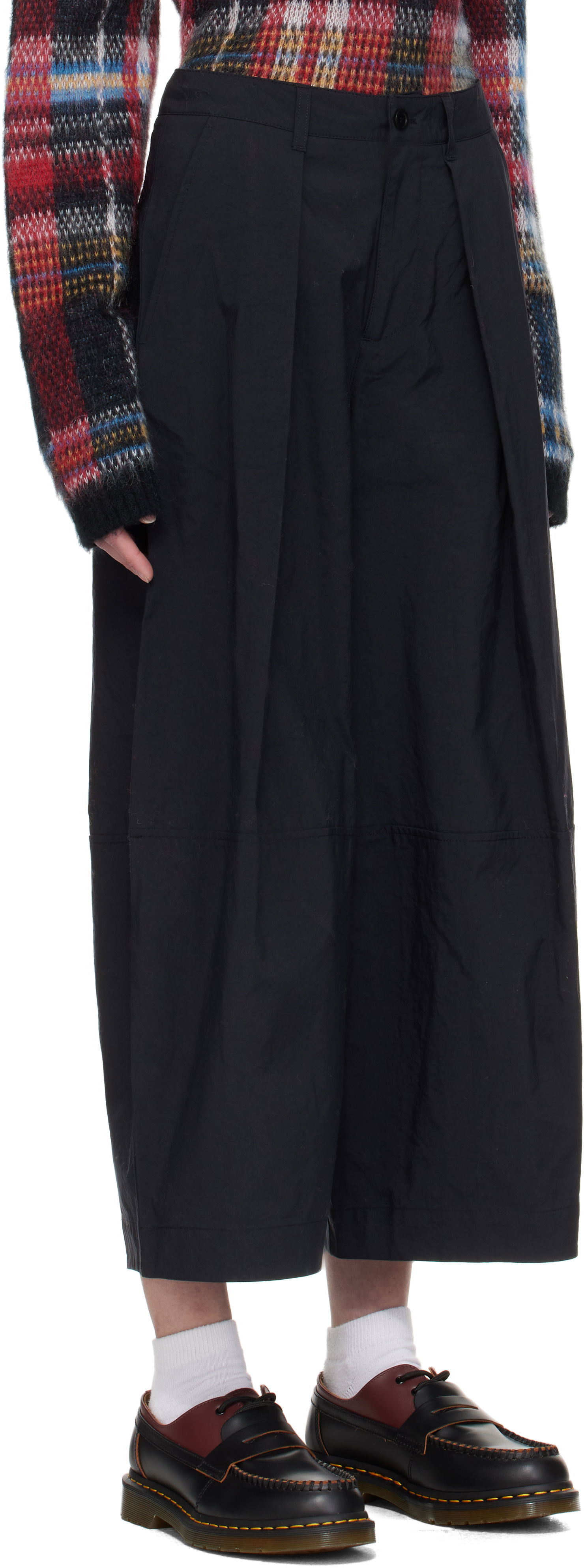 Housut YMC YMC Deadbeat Pleated Trousers Tummansininen | Q4XMD, 1