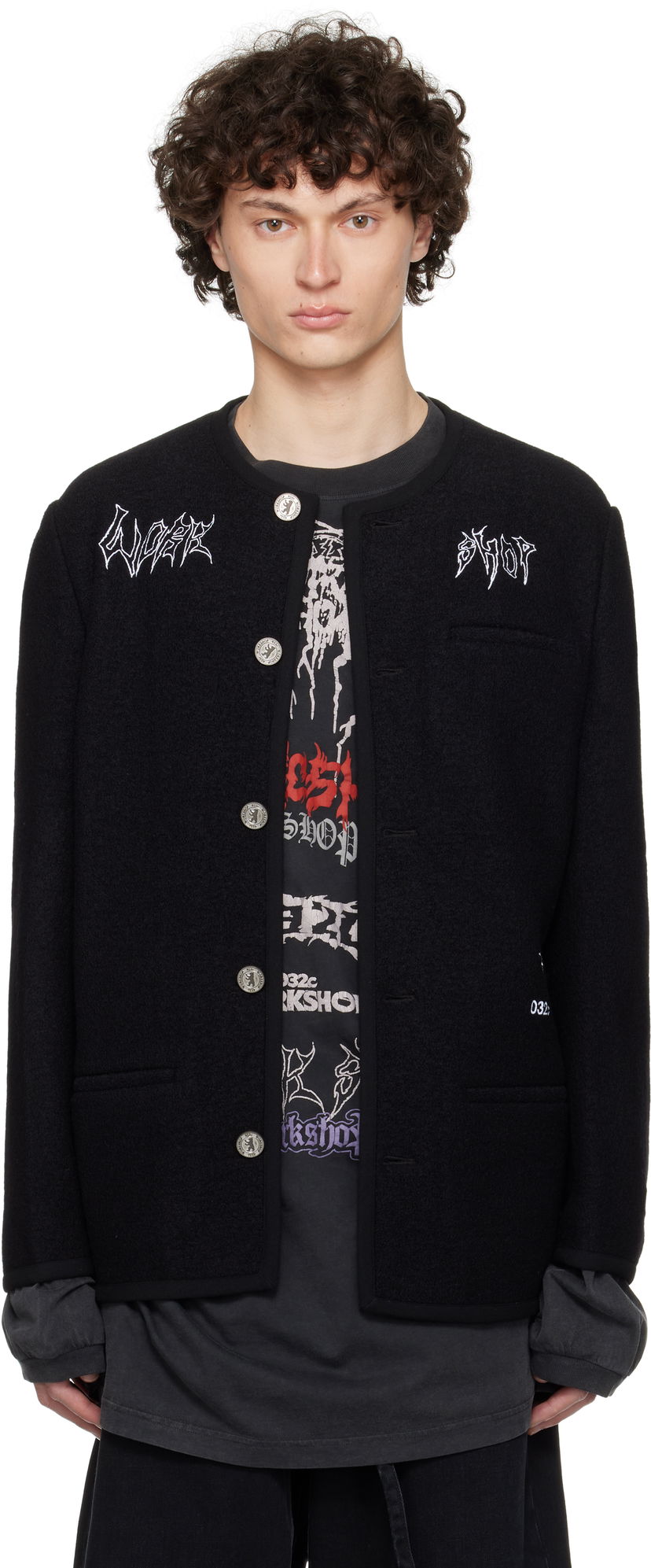 Takki 032C Ghost Writer Wool Jacket Musta | S25-MRW-1701-000