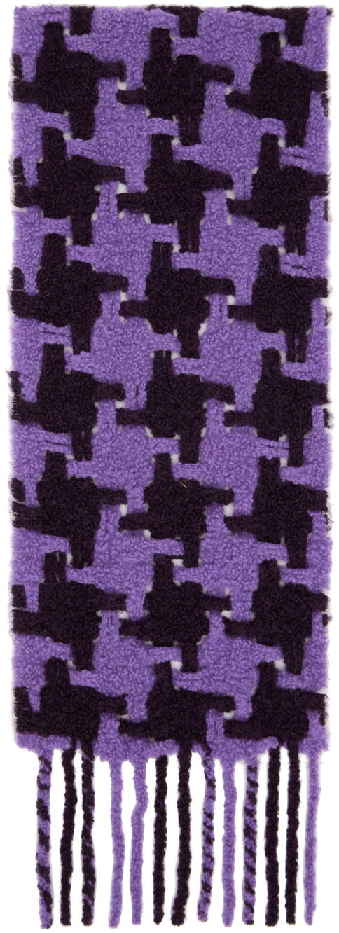 Huivi Acne Studios Houndstooth Scarf Violetti | CA0153-, 0