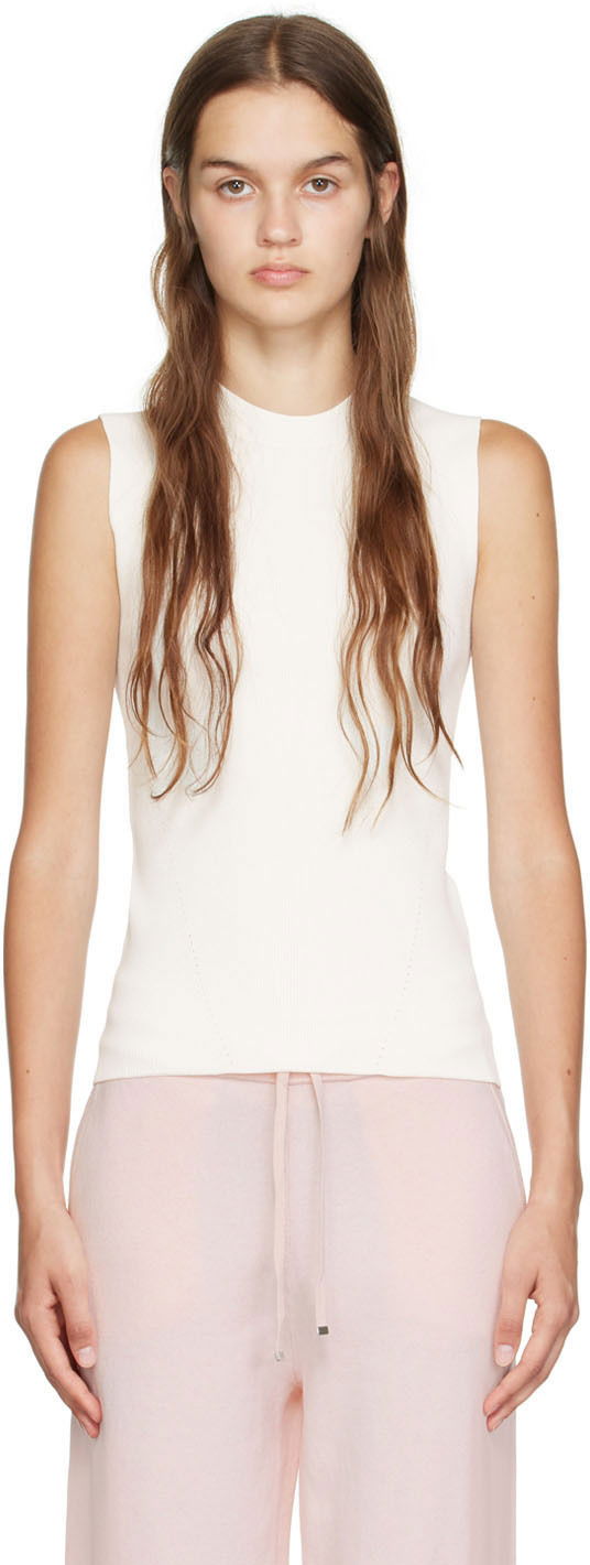 Tankkitoppi BOSS Sleeveless Tank Top Valkoinen | 50471663 10242275