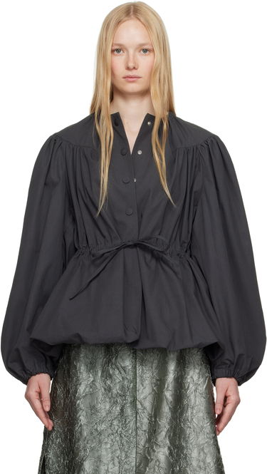 Paita Dries Van Noten Dries Van Noten Drawstring Peplum Top Musta | 251-010501-1449, 0