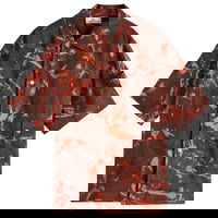 Stone Island Scan Camo Ripstop-OVD Short Sleeve Shirt, Size Large