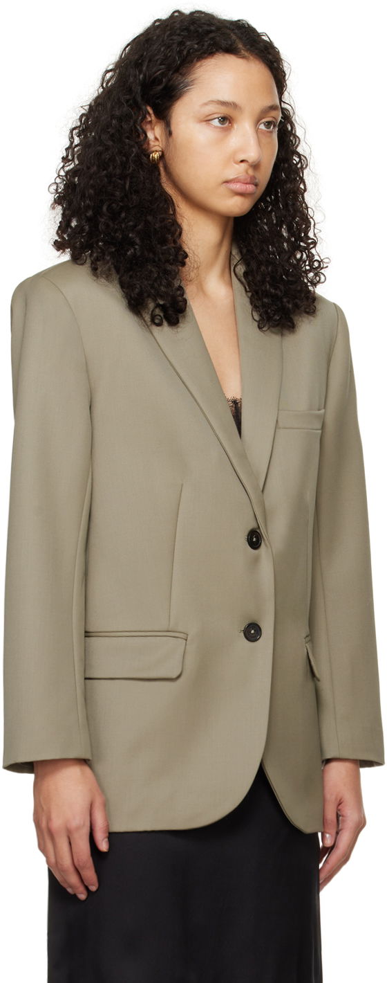 Takit Anine Bing Quinn Single-Breasted Blazer Vihreä | A-01-7073-250, 1