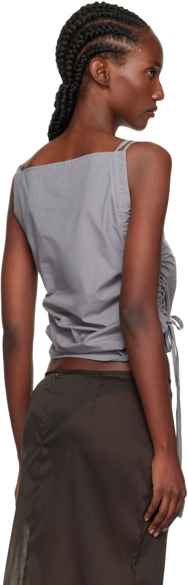 Tankkitoppi Baserange Baserange Pictorial Ruched Strap Top Harmaa | TSPIS-PO-AU25, 2