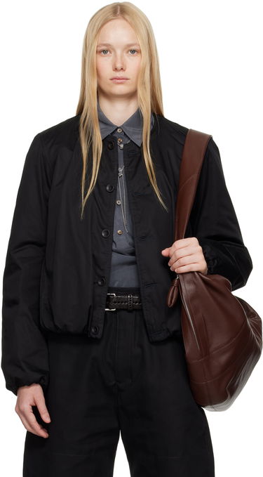 Bomber-takki LEMAIRE Lemaire Wadded Bomber Jacket Musta | OW1128 LF1207, 0