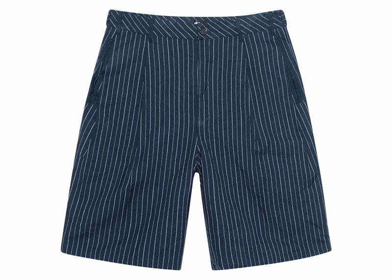 Shortsit Stüssy Stussy Pleated Stripe Shorts Sininen | 112314