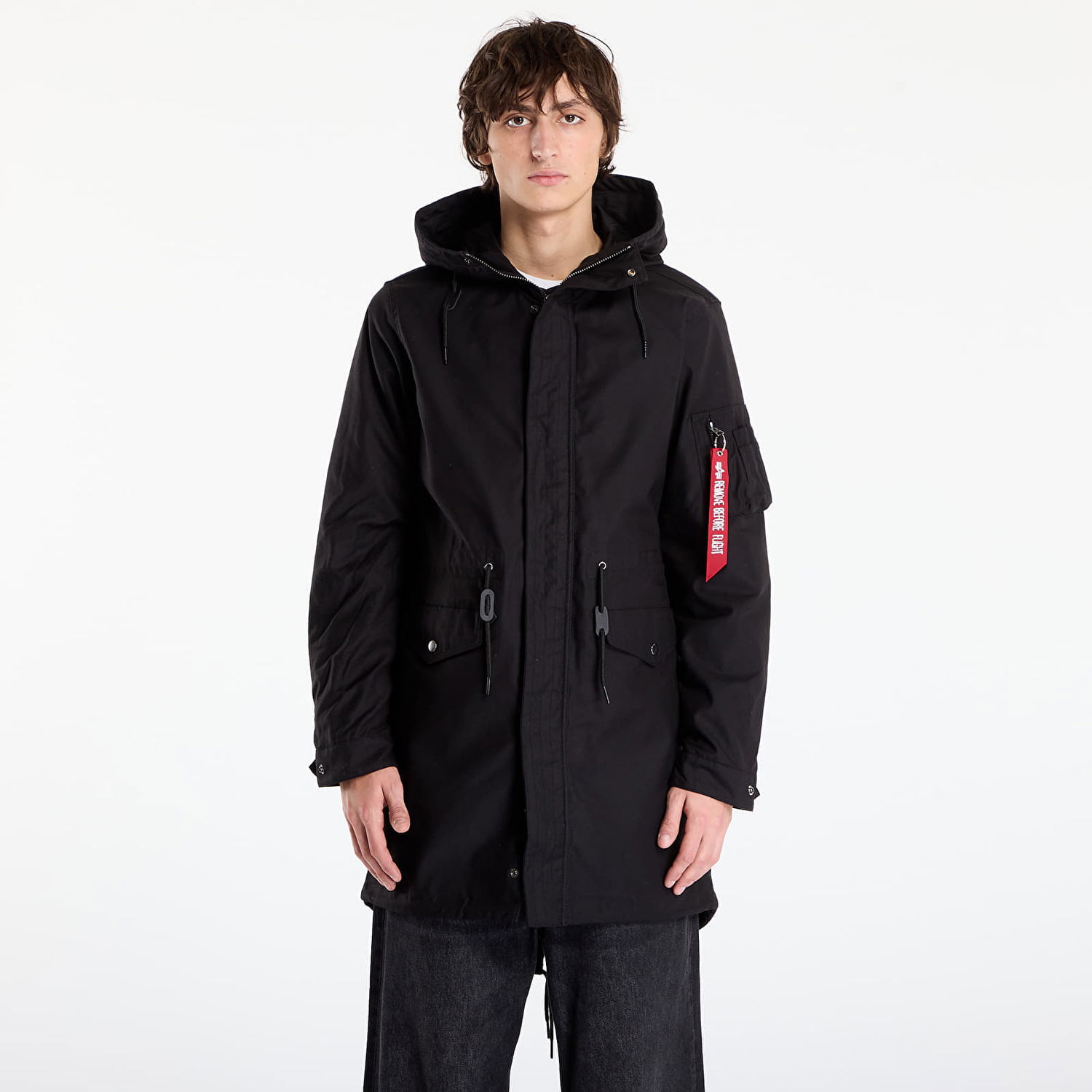 Parka Alpha Industries Jacket Studio M-51 Fishtail Backprint (2in1) Musta | 258112-03, 0