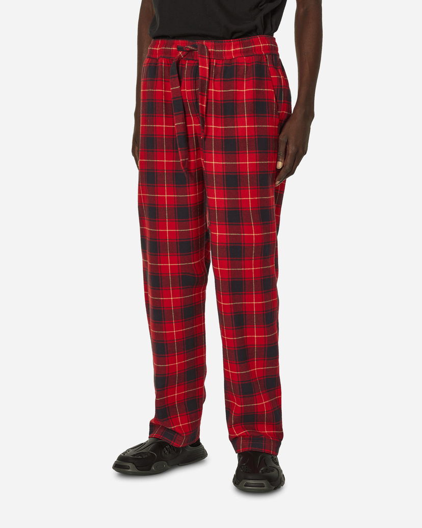 Pyjama TEKLA Flannel Plaid Pijamas Pants Punainen | SWP-REPL REPL
