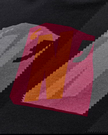 Huppari Neighborhood Graphic Print Hoodie Musta | 242UWPGN-CSM01 BK, 3