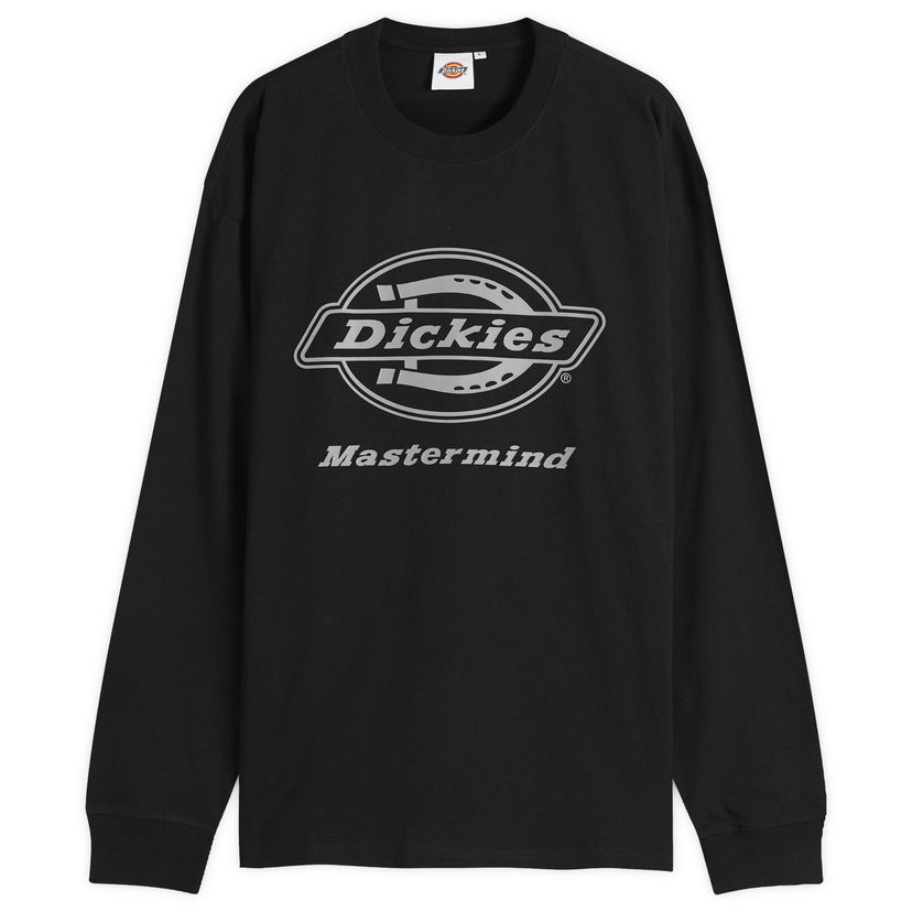 T-paita Mastermind WORLD MASTERMIND WORLD x Dickies Logo Long Sleeve T-Shirt, Size Large Musta | MJ25C14-TS216-2