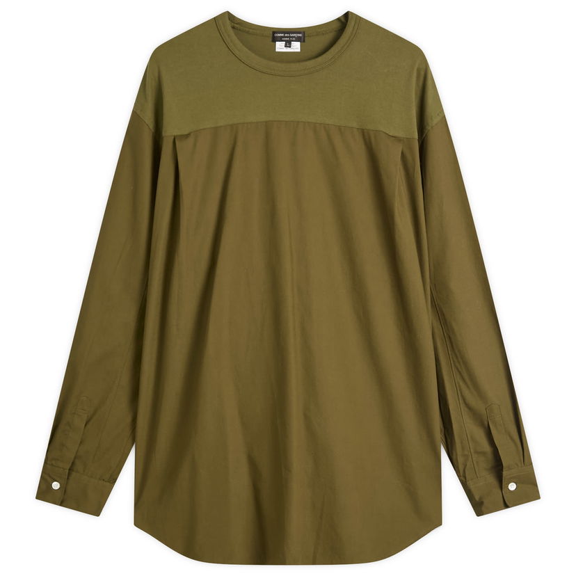 T-paita Comme des Garçons Homme Plus Long Sleeve T-Shirt, Size Large Vihreä | PP-B020-W25-3