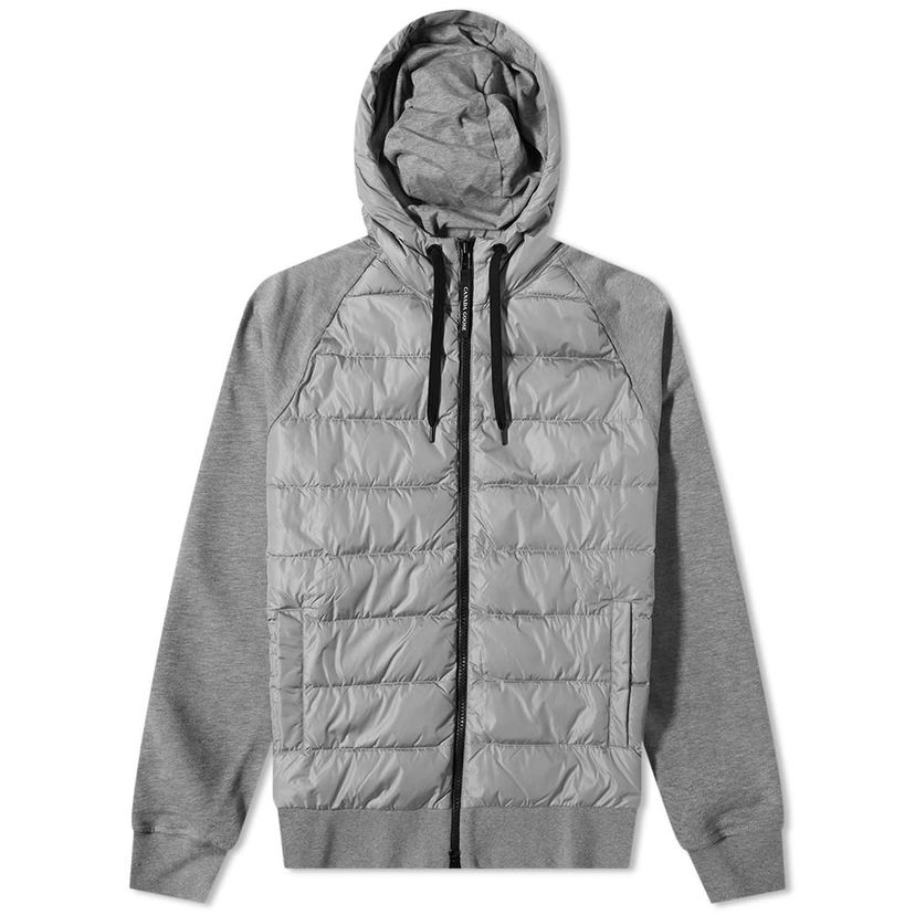 Puffer takki Canada Goose Canada Goose Hybridge Huron Hoody Harmaa | 6843M-717