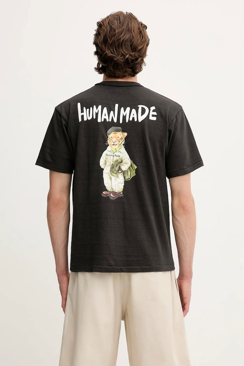 T-paita Human Made Human Made Knitted Graphic T-Shirt Musta | HM29TE013