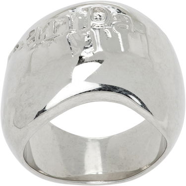 Sormus Jean Paul Gaultier Jean Paul Gaultier Silver-Tone "The Logo" Ring Metallinen | 25/03-W-JW002-X053-91, 0